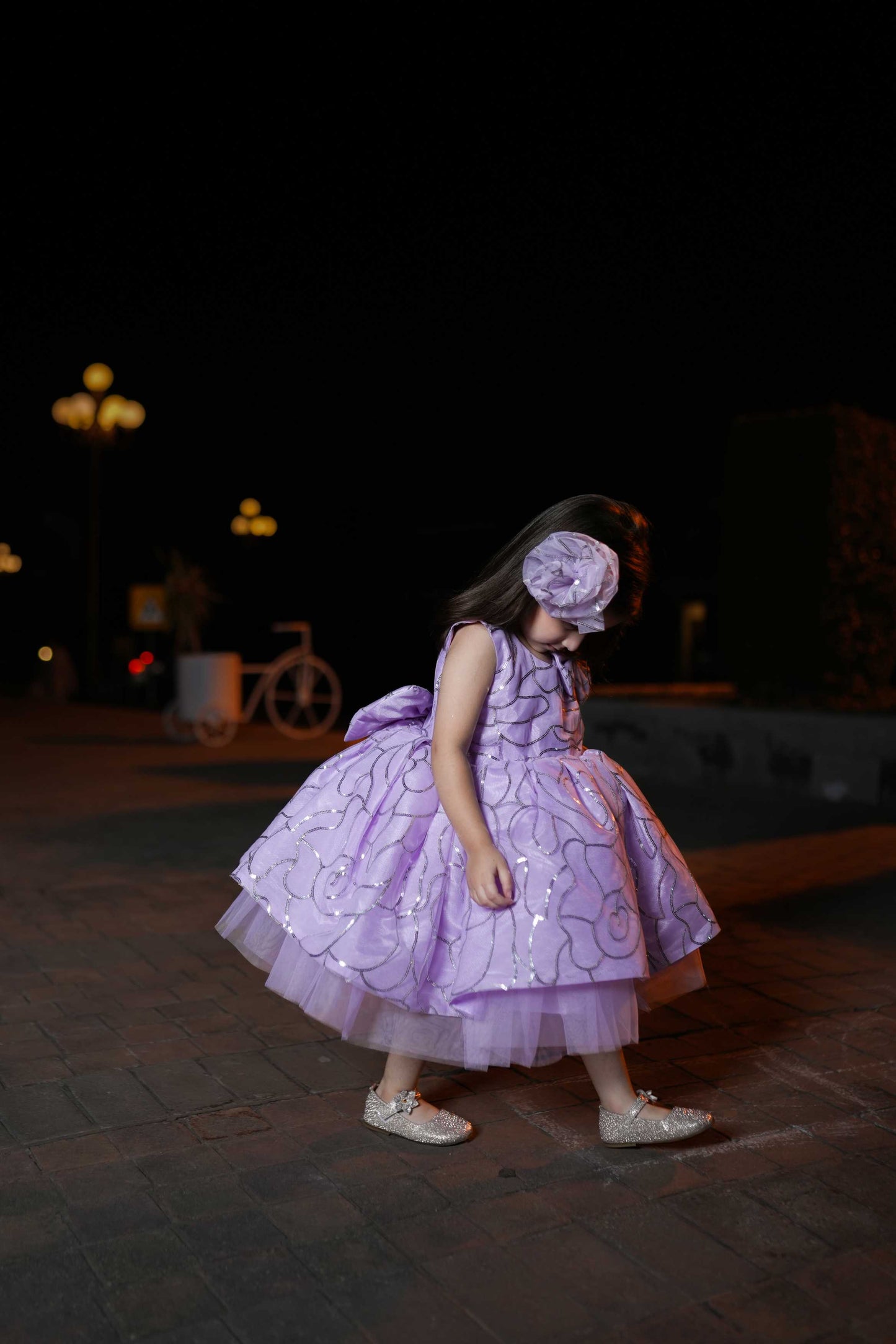 FLOWER FROCK PURPLE 4106