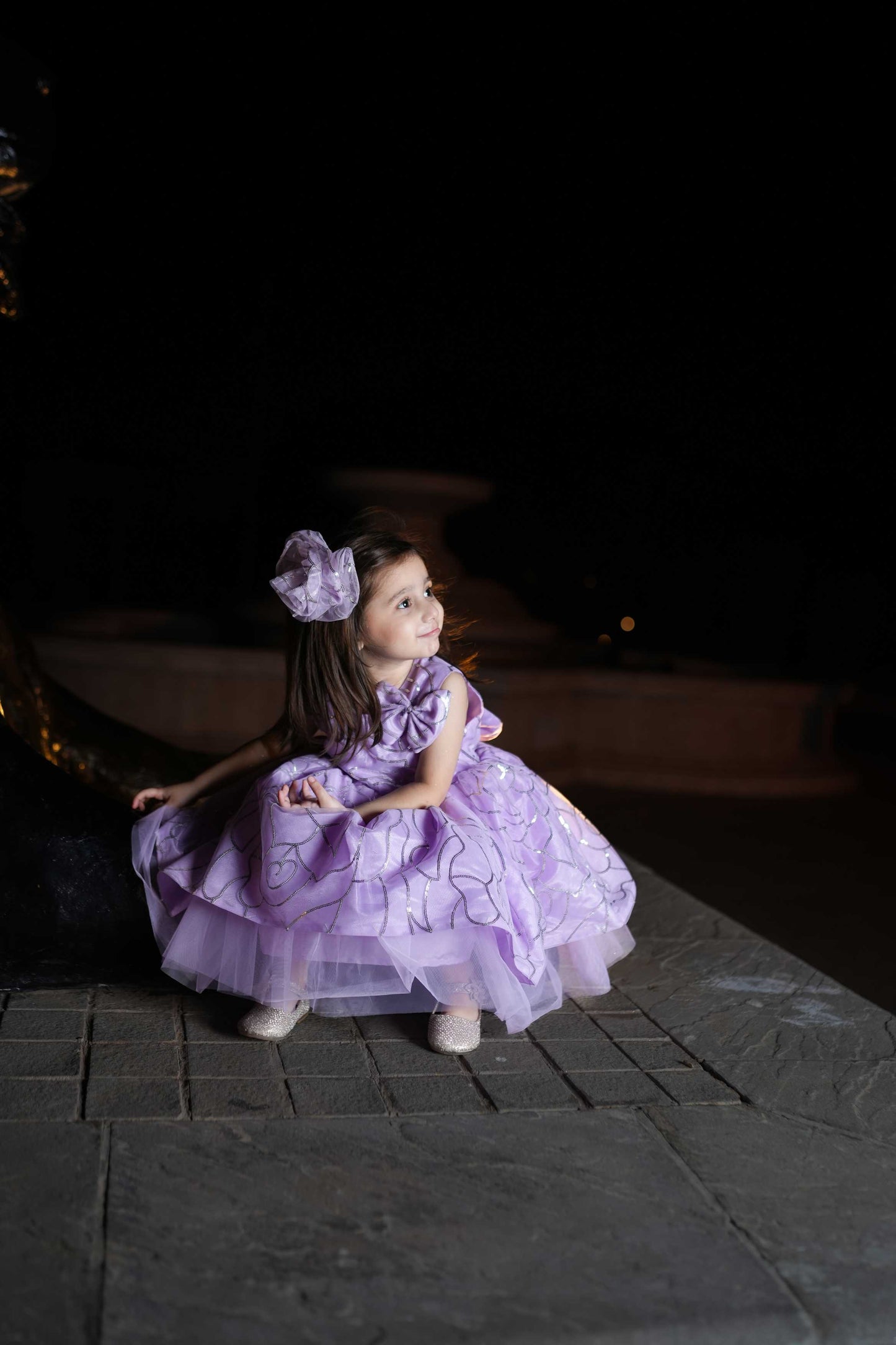 FLOWER FROCK PURPLE 4106