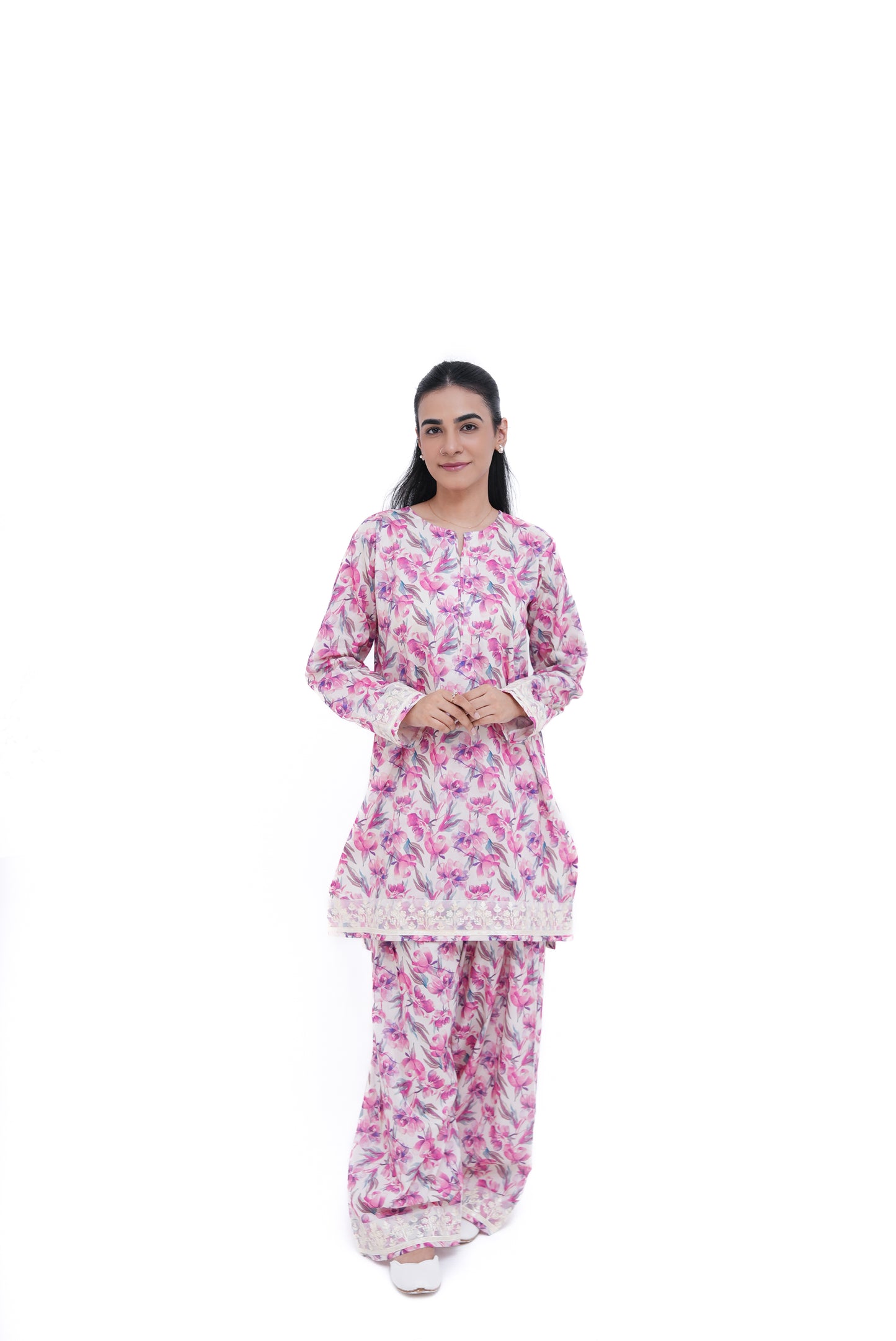 2 PIECE PRINTED LAWN SUIT KPF 3003