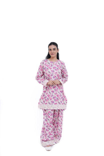 2 PIECE PRINTED LAWN SUIT KPF 3003