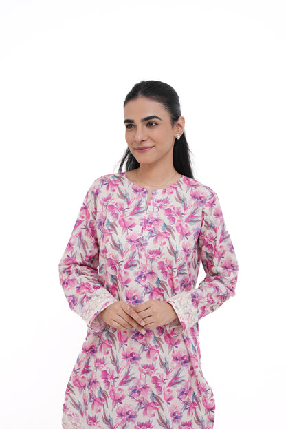 2 PIECE PRINTED LAWN SUIT KPF 3003