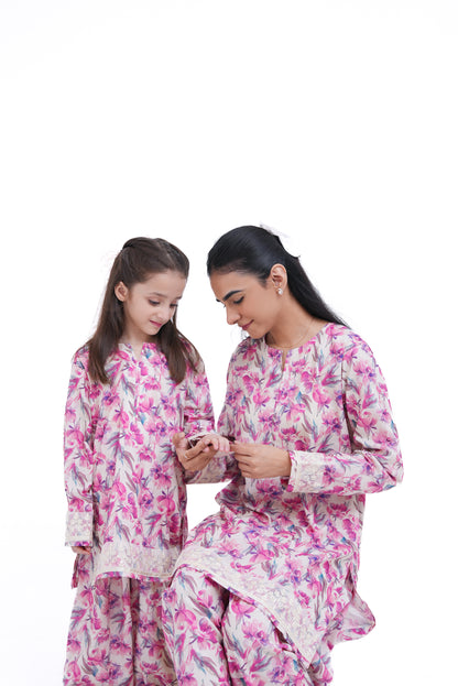 2 PIECE PRINTED LAWN SUIT KPF 3003