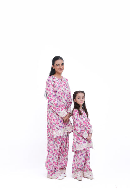 2 PIECE PRINTED LAWN SUIT KPF 3003