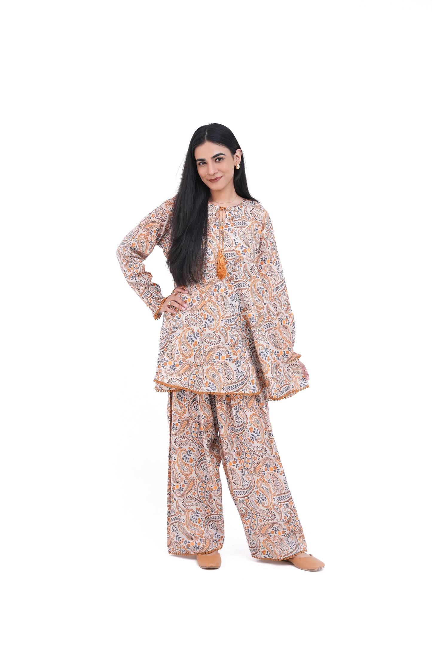 2 PIECE PRINTED LAWN SUIT KMC 3002