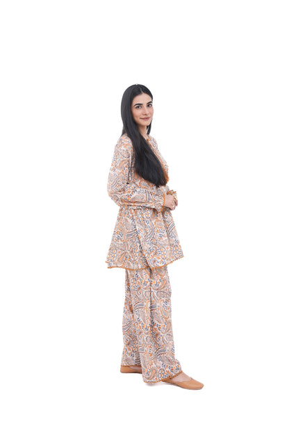 2 PIECE PRINTED LAWN SUIT KMC 3002