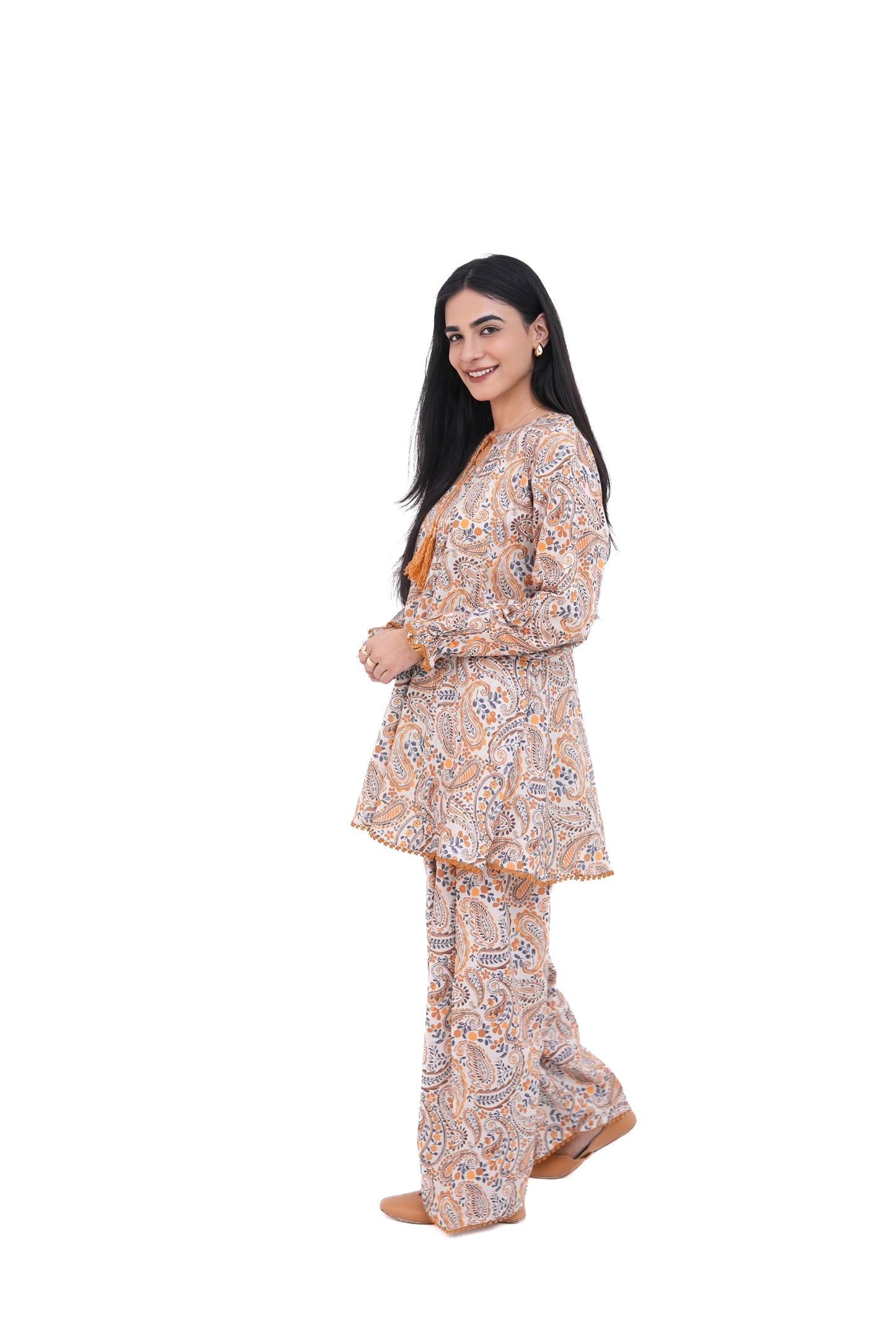 2 PIECE PRINTED LAWN SUIT KMC 3002