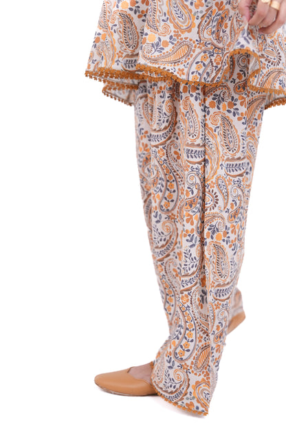 2 PIECE PRINTED LAWN SUIT KMC 3002