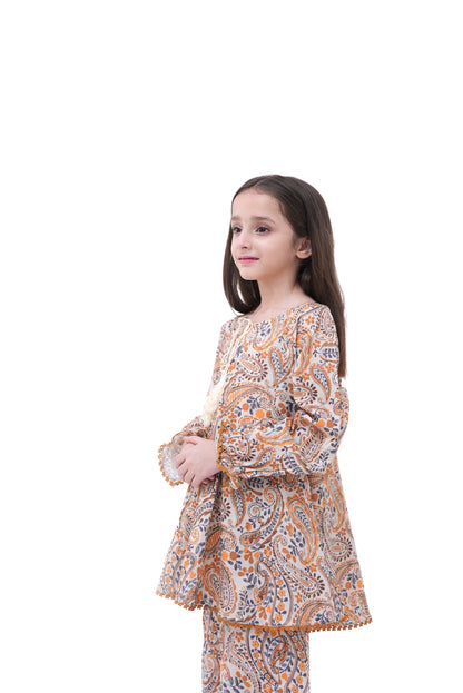 2 PIECE PRINTED LAWN SUIT KMC 3002