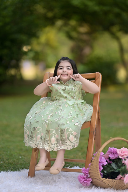 MANDARIN COLLAR FROCK